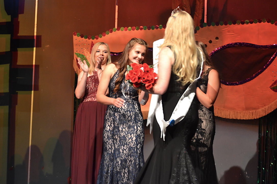 Miss J being crowned